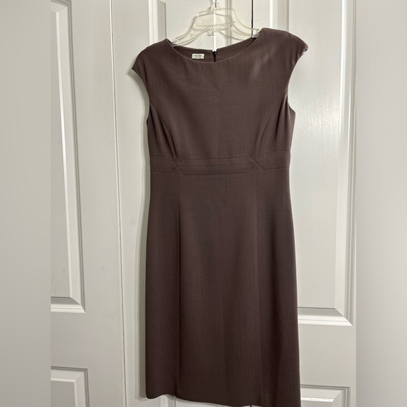 Agnona Cap Sleeve Fitted Cashmere Midi Dress Size 42 - Picture 2 of 11